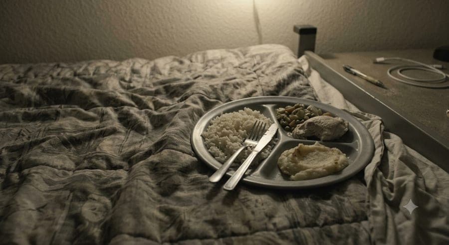 Untouched plate of food